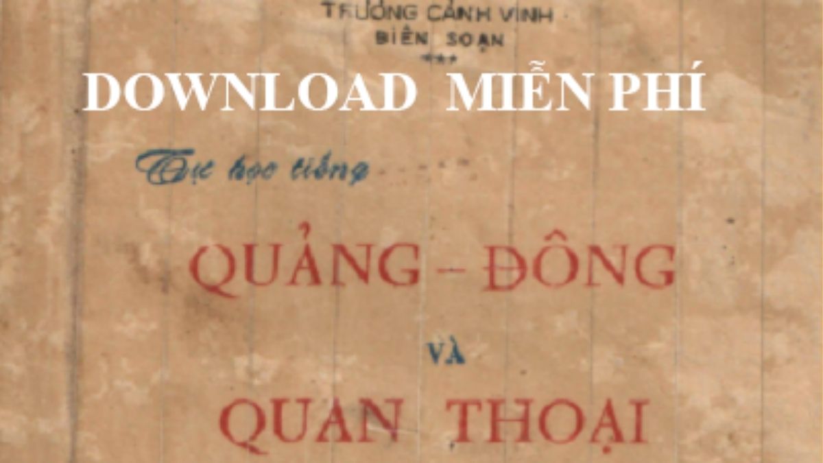 Sách tự học tiếng Quảng Đông