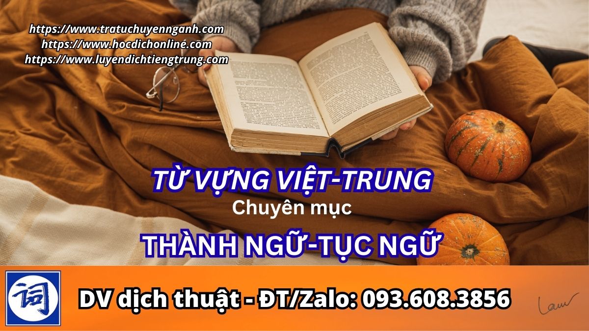 Từ vựng CHUYÊN NGÀNH THÀNH NGỮ - TỤC NGỮ, ACE cần thì tra cứu nhé!